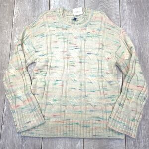 American Eagle Whoa So Soft Sweater Women Size Small Cable Knit Space Dye